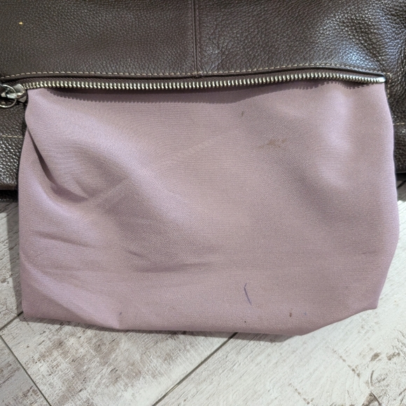 COACH F15064 Brown Duffle Bucket Pebbled Leather Shoulder Bag Purse - Picture 14 of 16